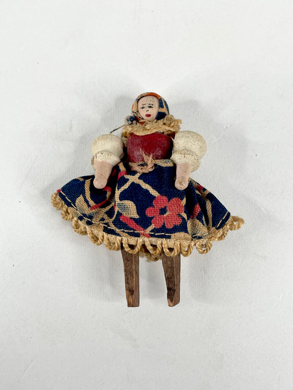 Antique German 6cm Grodnertal Doll