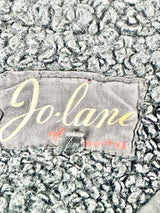 Vintage Jo Lane of Melbourne Black Astrakhan Coat - AU8/10