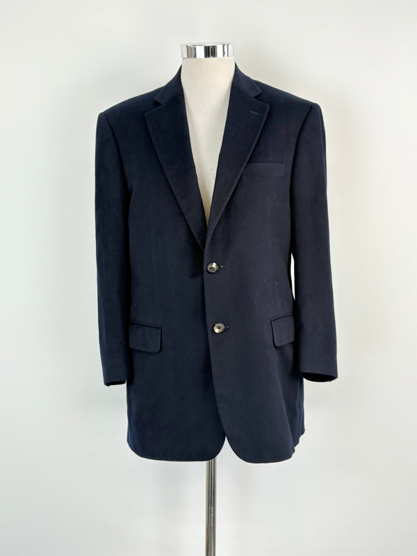 Pal Zileri Dark Navy Blue Wool Blazer - 52R