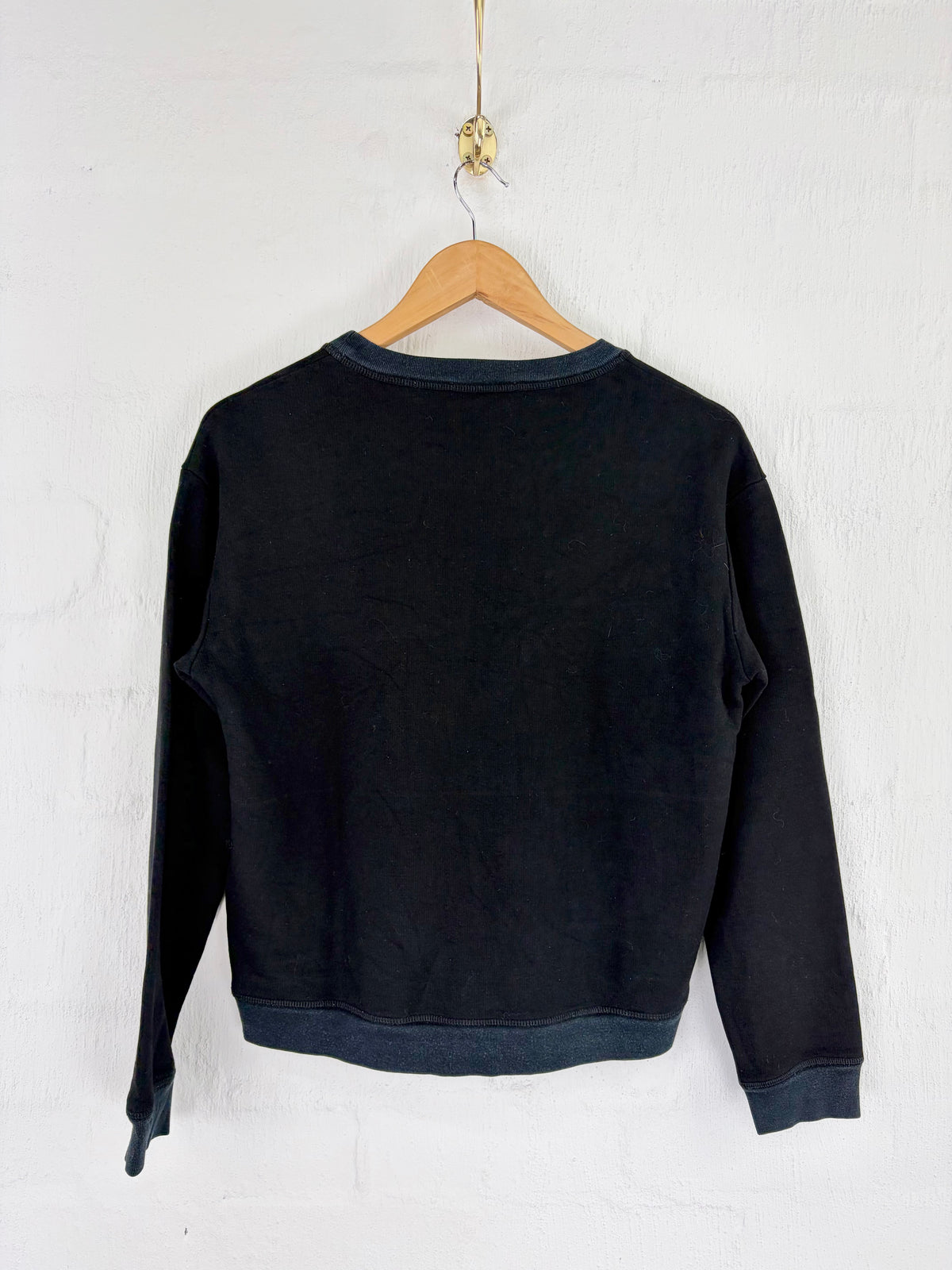 Sandro Black Patchwork Embroidered 'Flower' Sweater - AU8