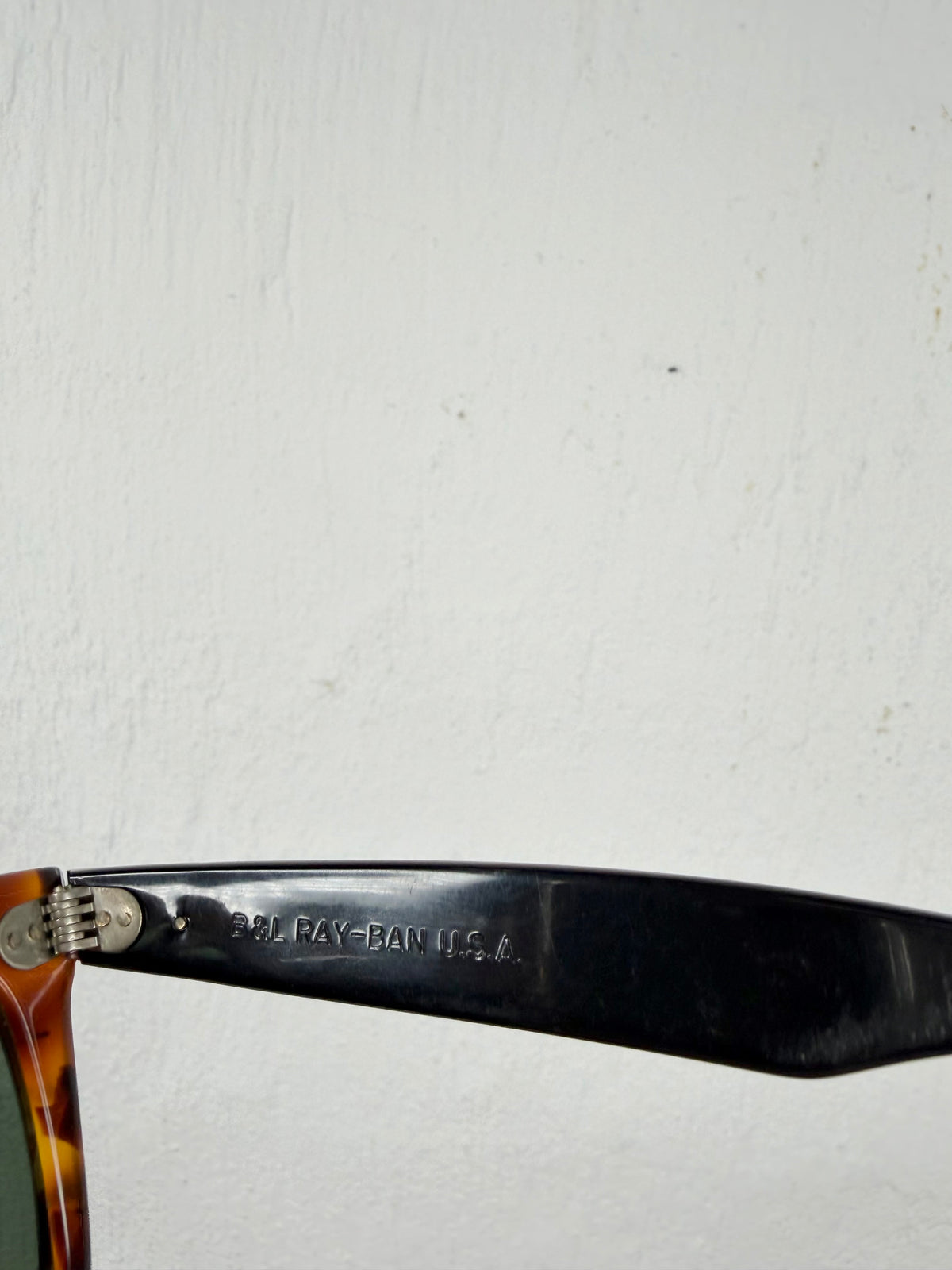 Vintage Bausch & Lomb Ray-Ban Tortoiseshell Wayfarer Sunglasses