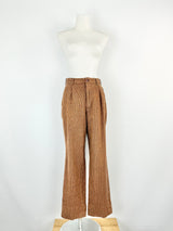 Karl Helmut Plaid Wool Slacks - AU6