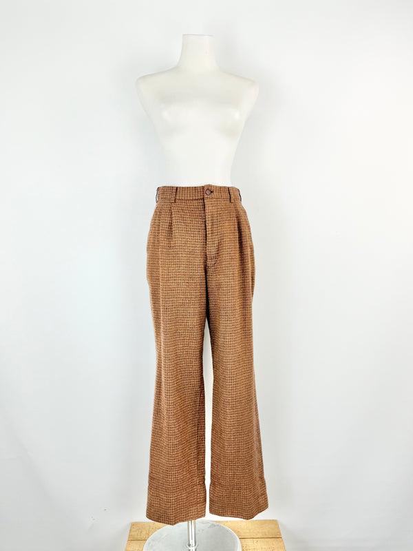 Karl Helmut Plaid Wool Slacks - AU6
