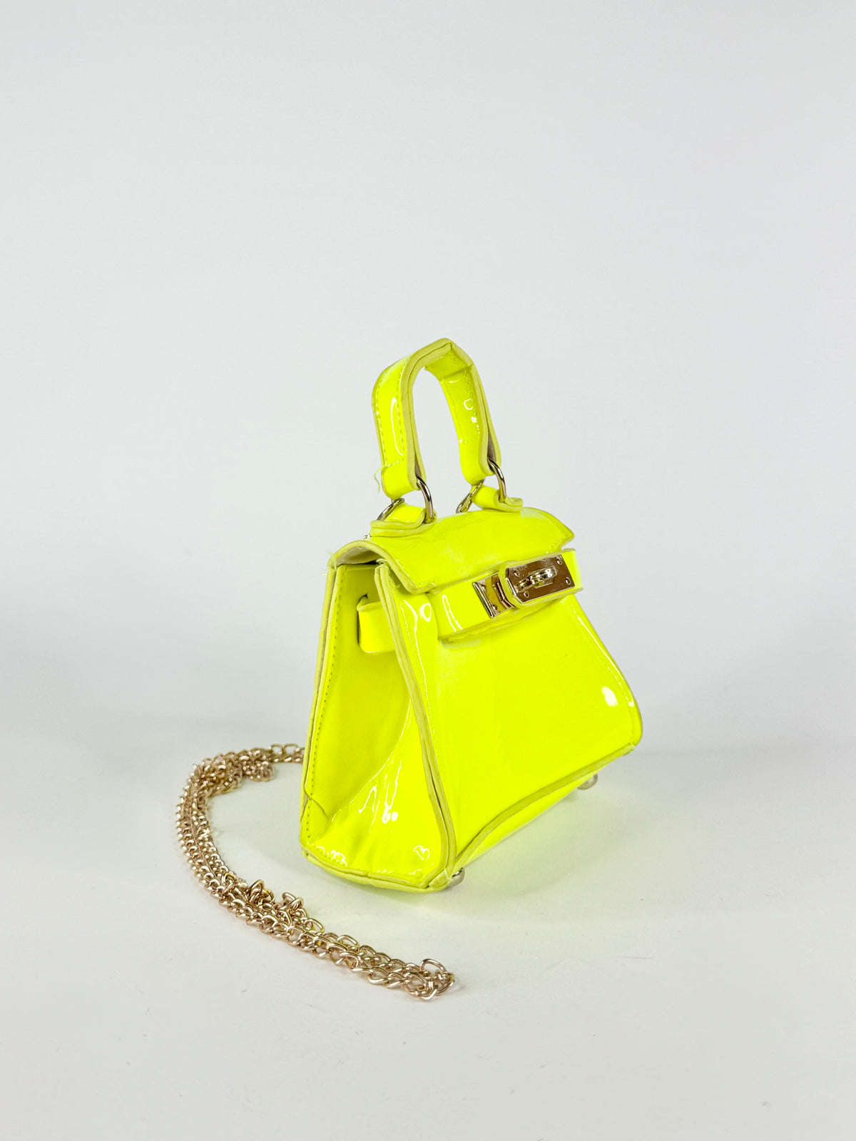 Tiny Mini Neon Yellow Cross Body Bag