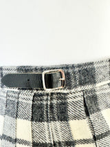 Vintage Murray Brothers  Grey & Cream Tartan Wool Kilt - AU8/10