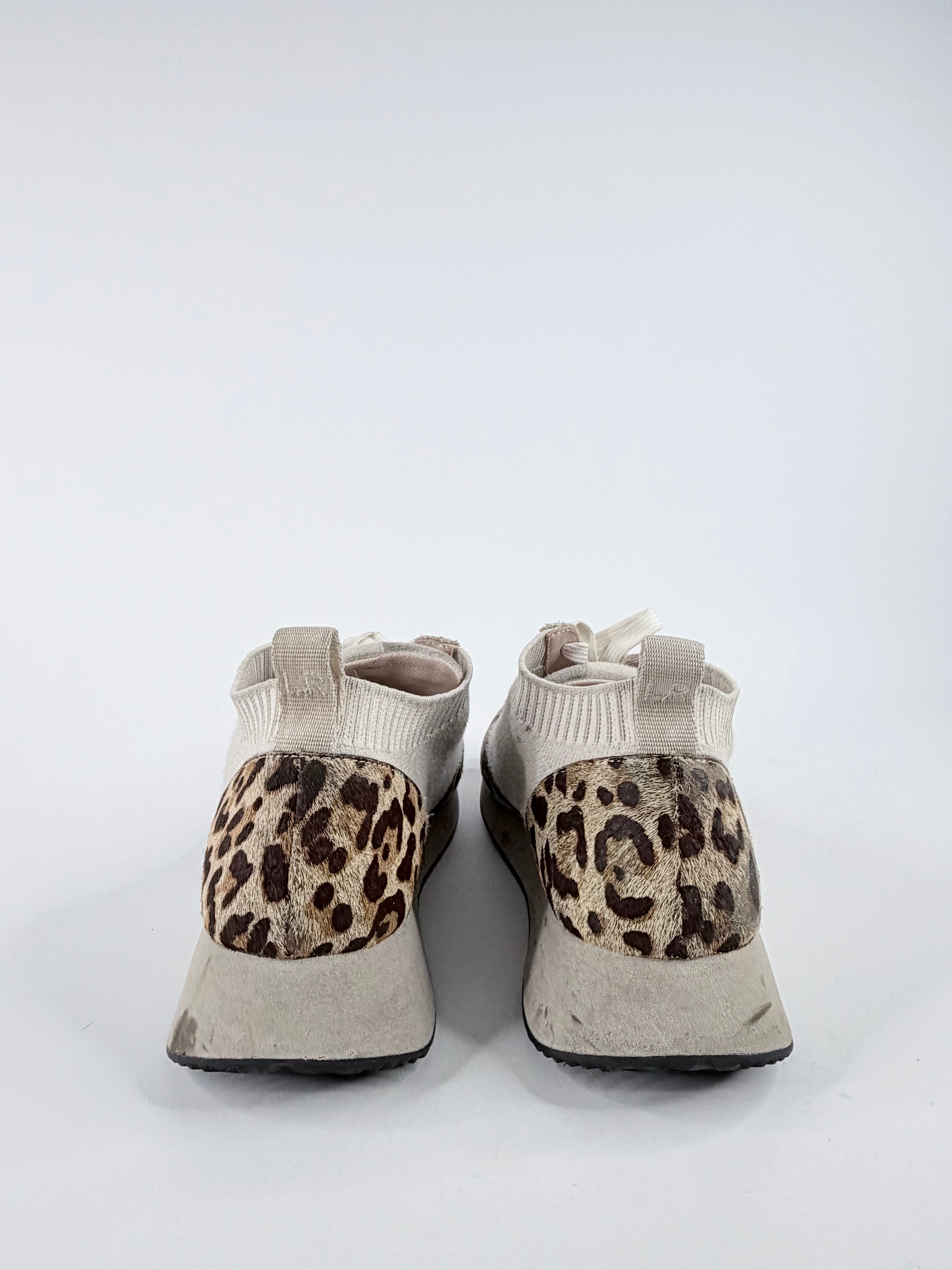 Loeffler Randall ‘Remi’ Leopard-Print Lace-Up Sneakers - EU39