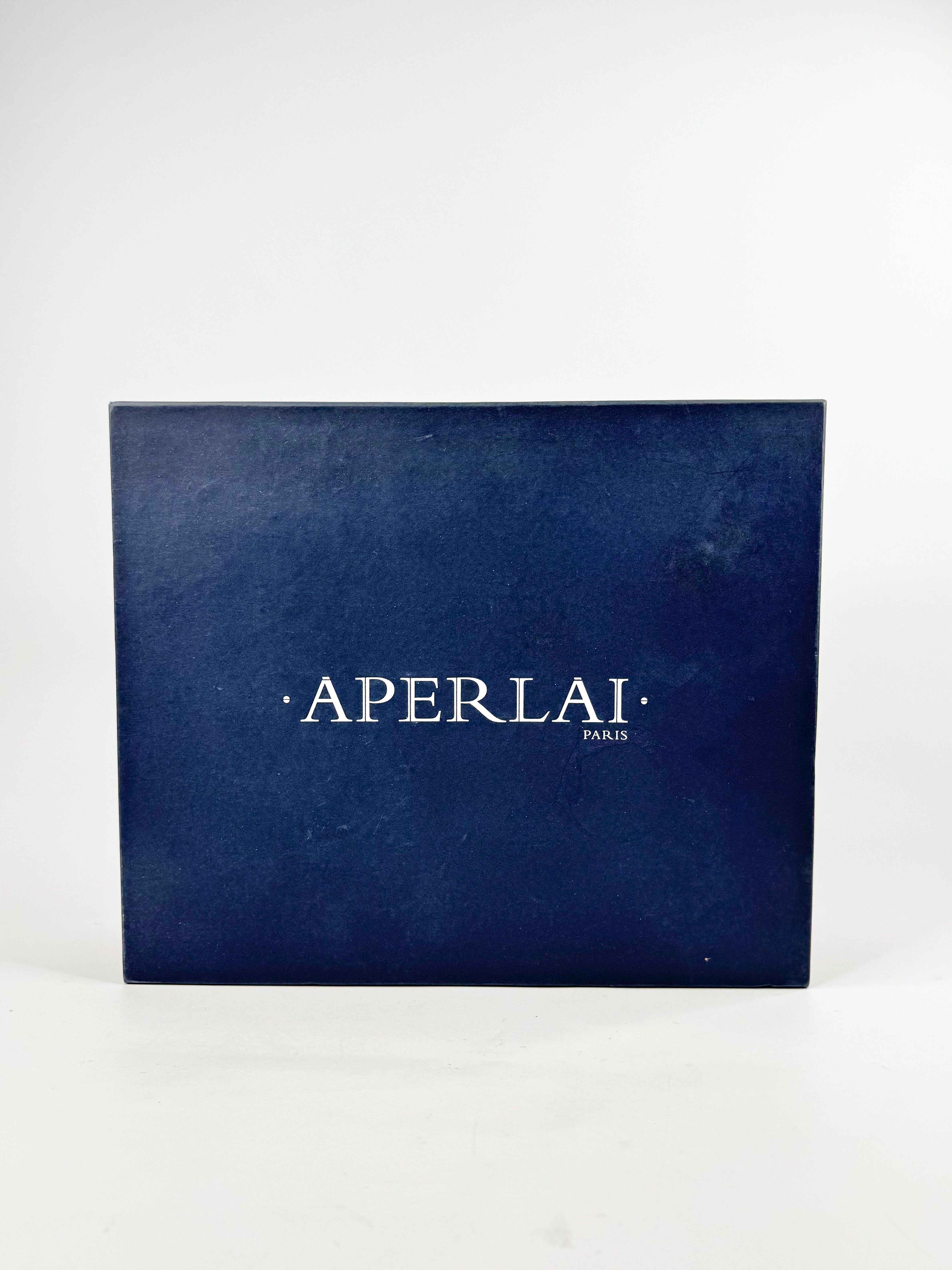 Aperlai Paris Black Leather 'Cross Booties' Stilettos - EU41