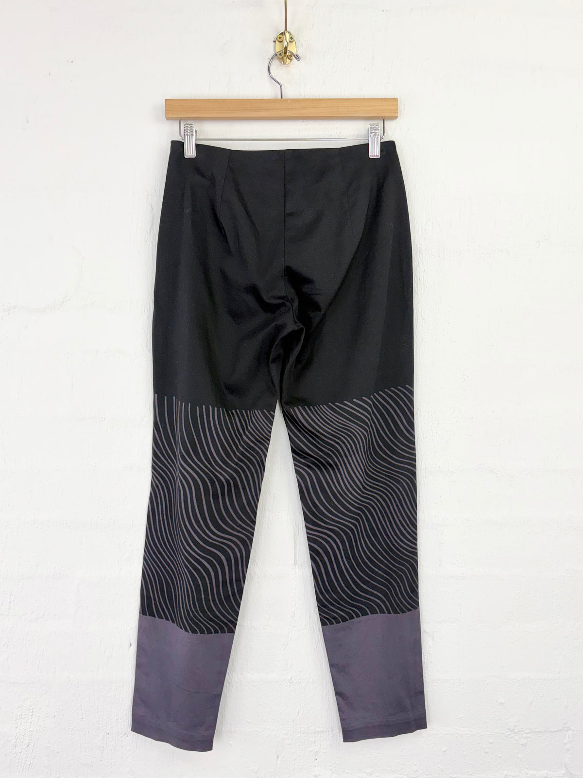 Marimekko Black and Grey Patterned Stretch Pant - AU6