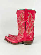 Rios of Mercedes Texan Red Leather Cowboy Boots - EU40
