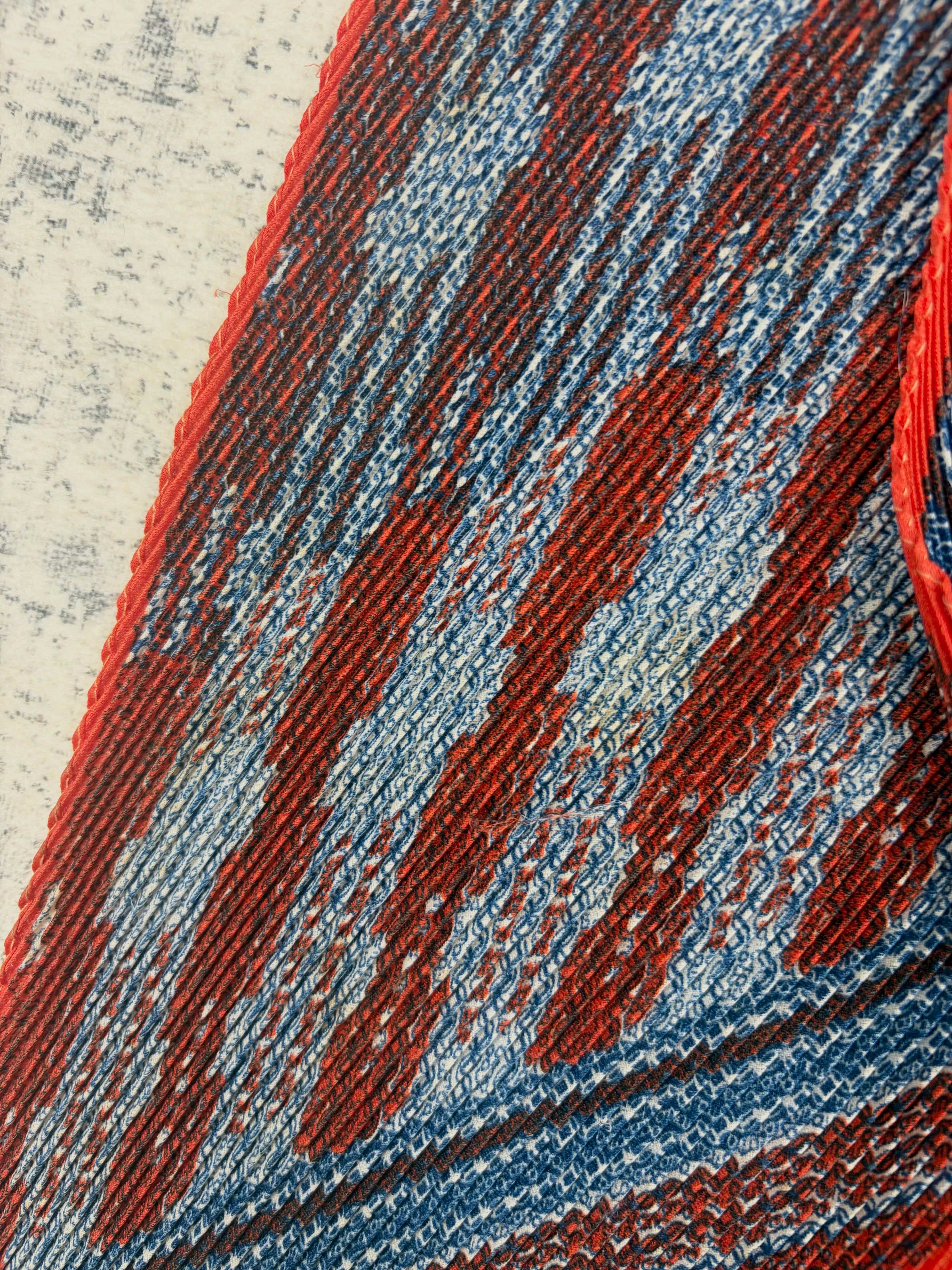 Vintage Jacqmar Plisse Patterned Scarf