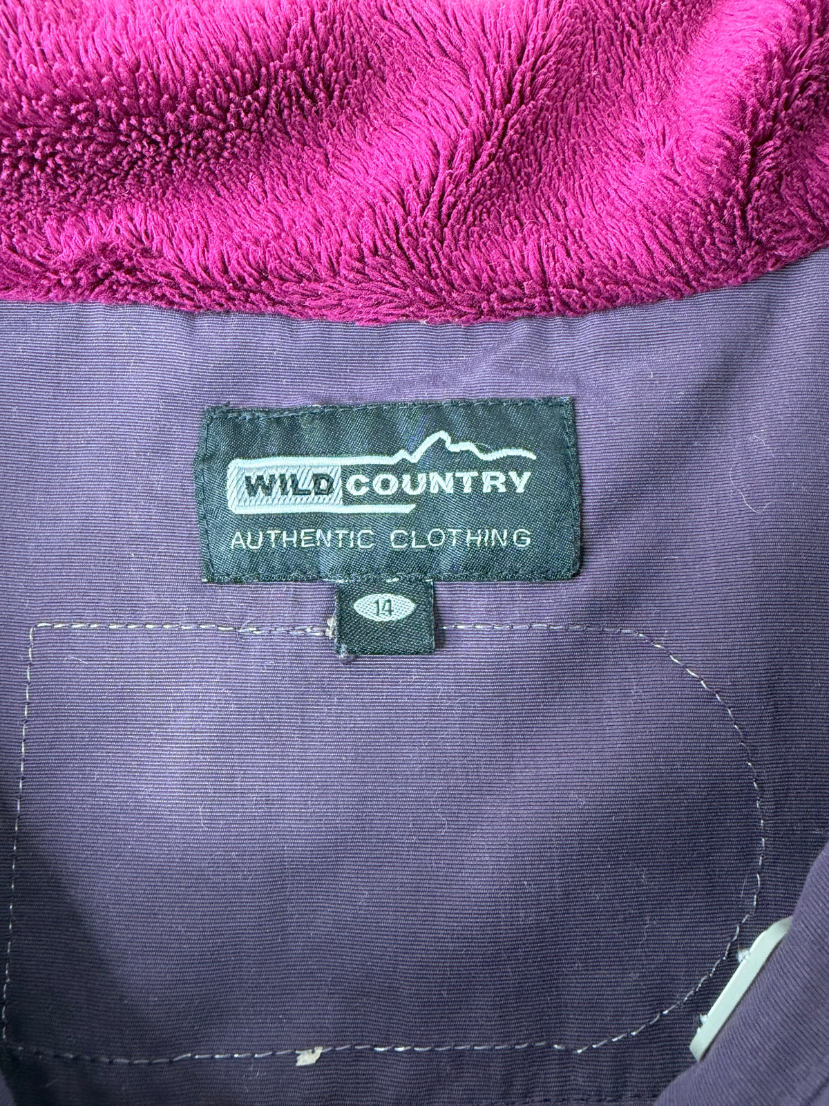 Wild Country Deep Purple Fleece Lined Vest - AU14
