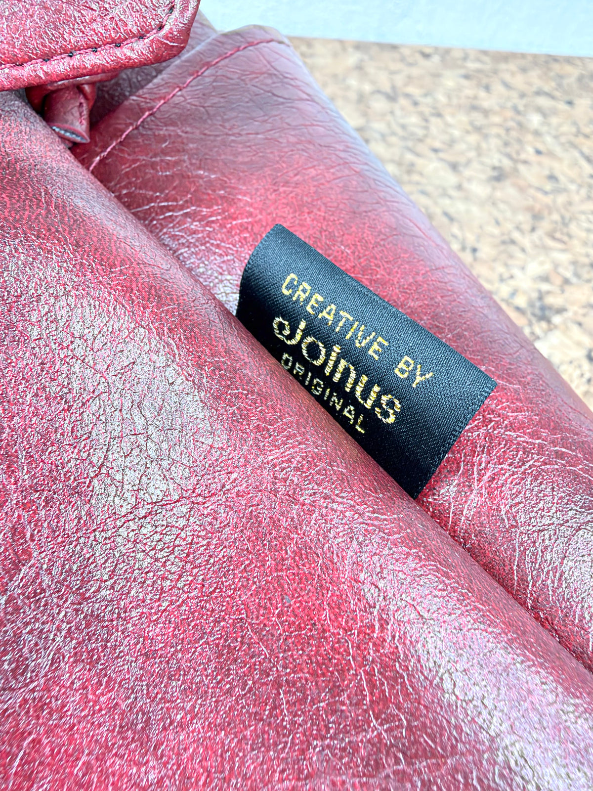 Millenium Joinus Red Leather Bagpack