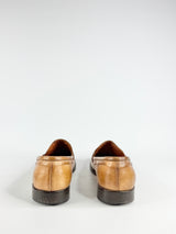 Smooth Tan Leather Loafers - EU45