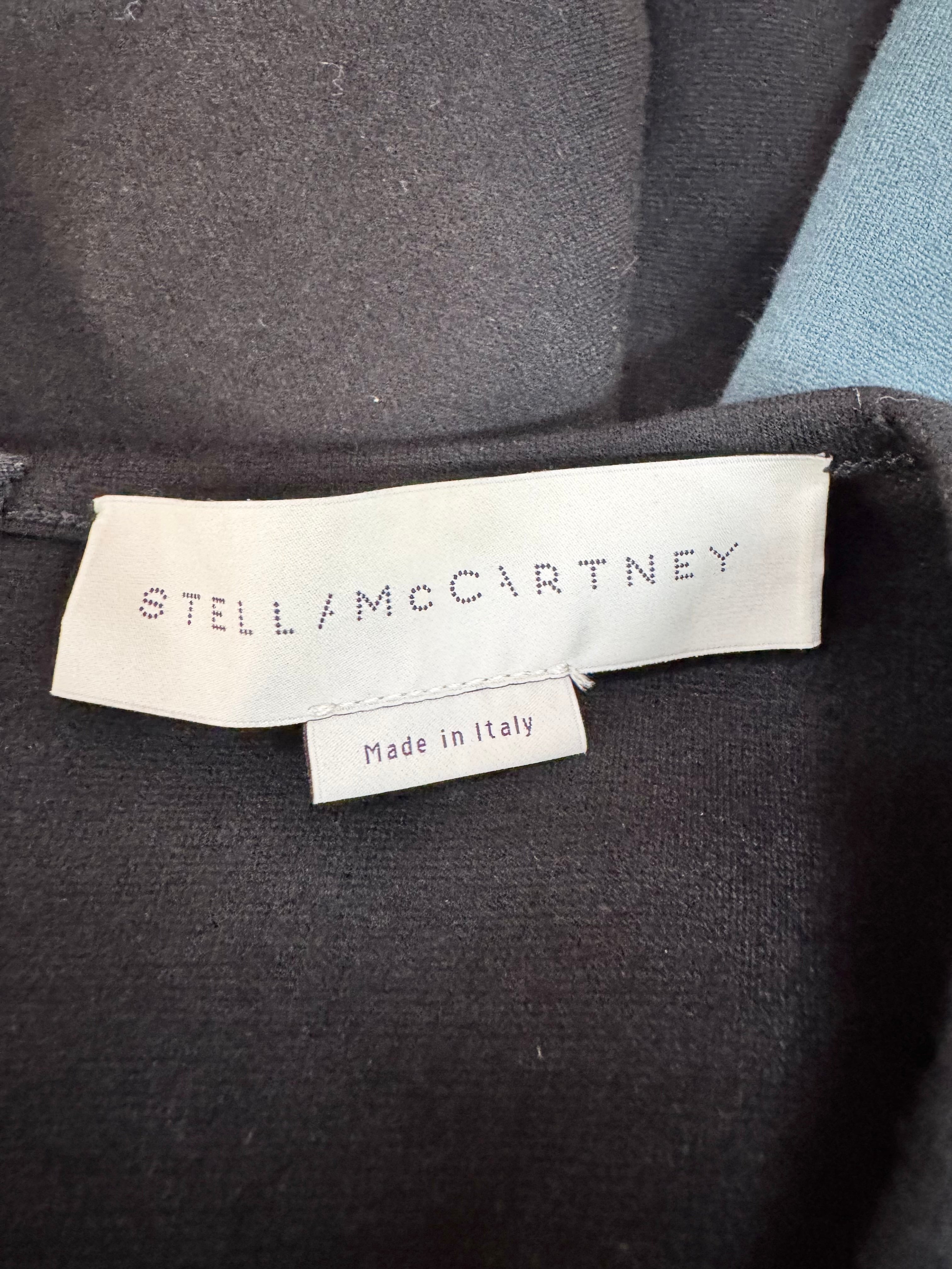 Stella McCartney Black & Teal Peplum Sheath Dress - AU14/16