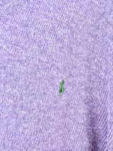 Vintage Polo by Ralph Lauren Heather Purple Lambswool Sweater - XXL