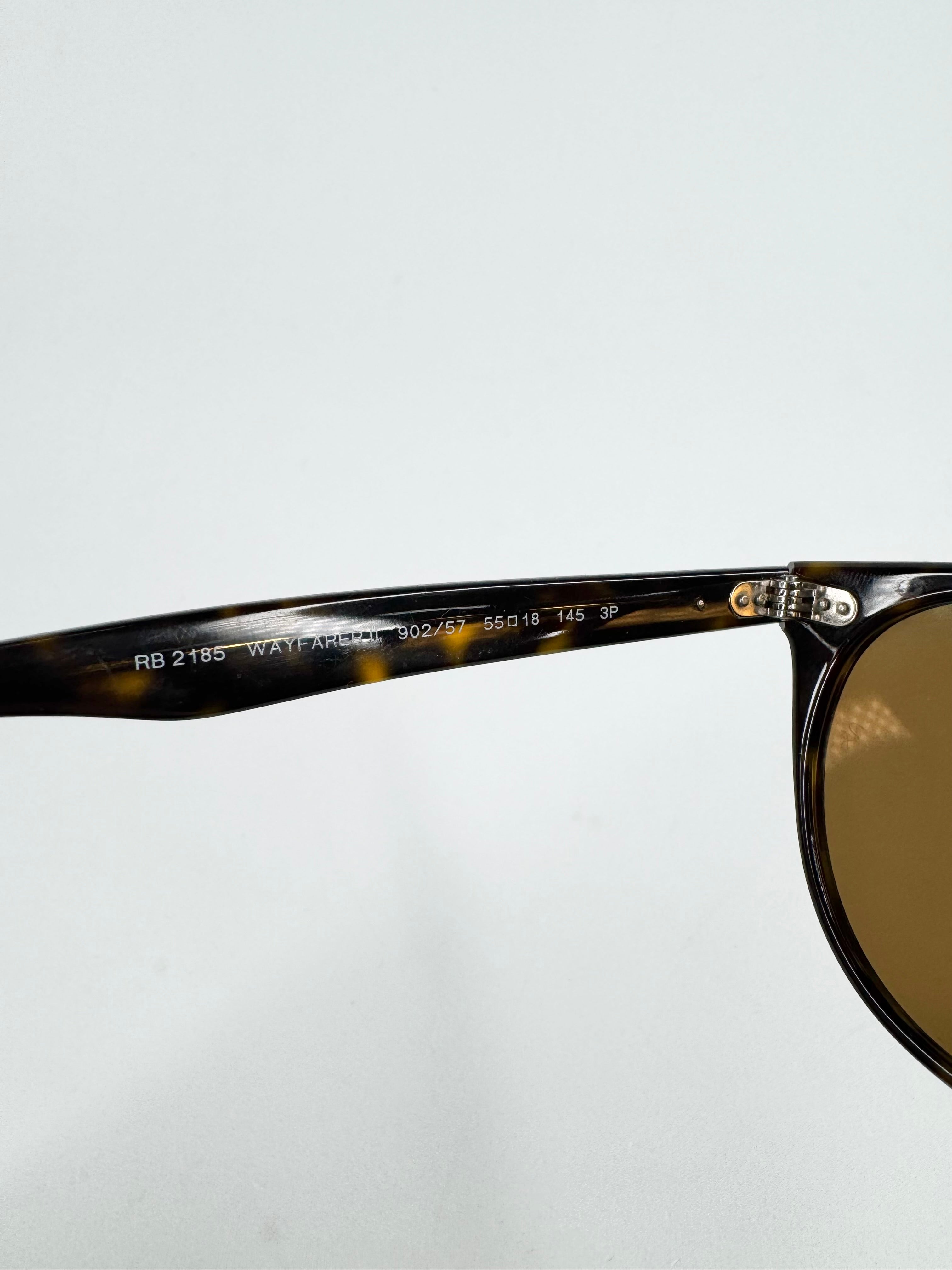 Ray Ban Tortoiseshell on Gold 'Clubmaster' Sunglasses