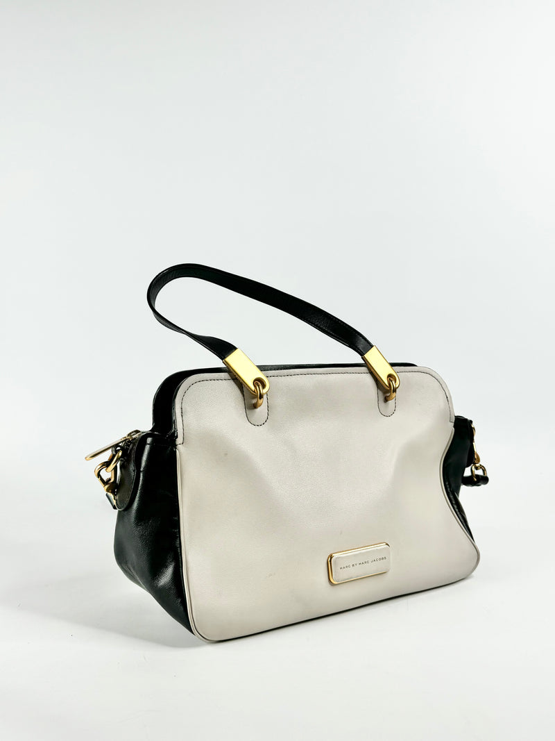 Marc by Marc Jacobs Cement & Black Cross Body Bag