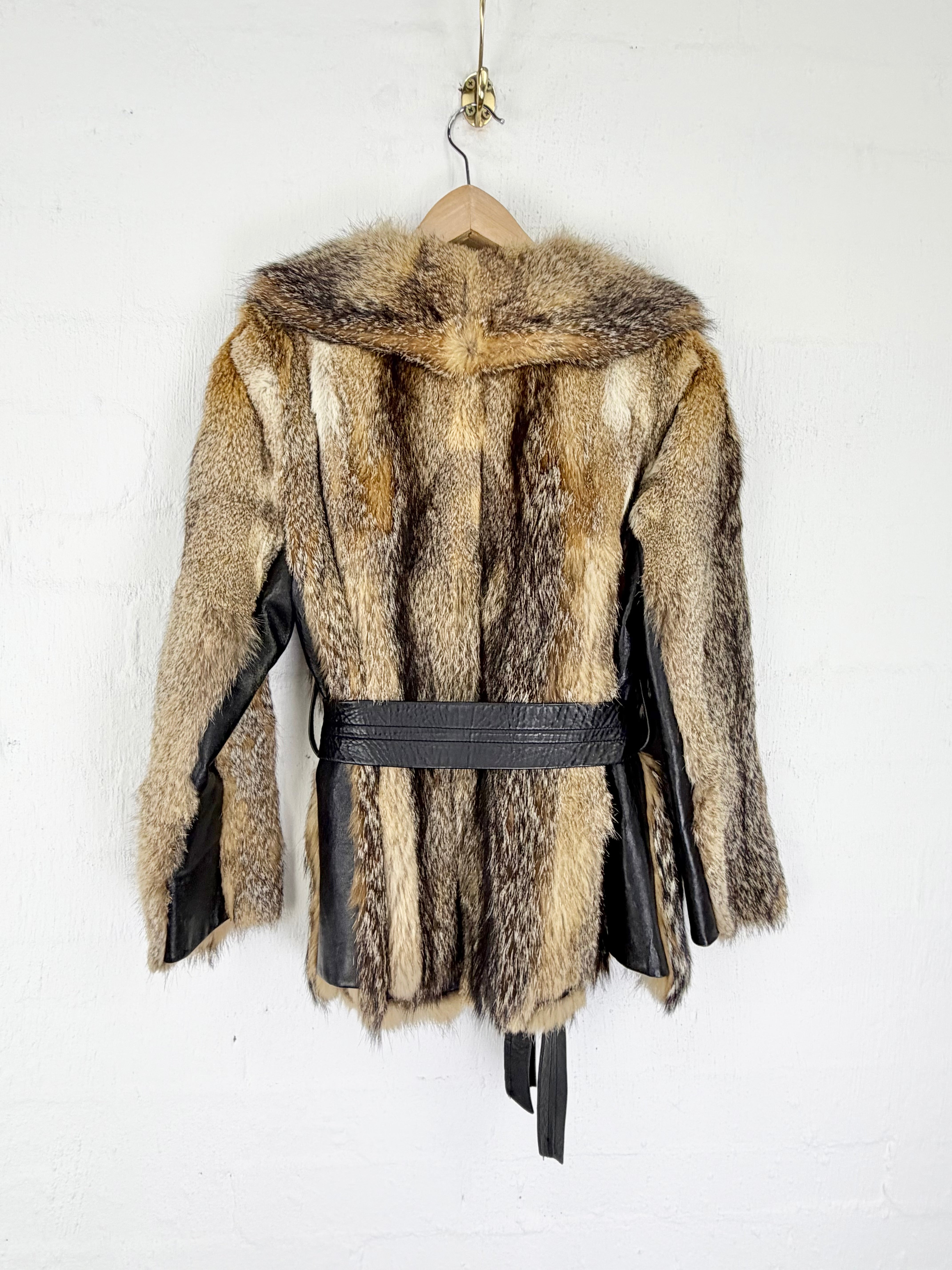 Vintage Grey Fox Fur Coat - AU10/12
