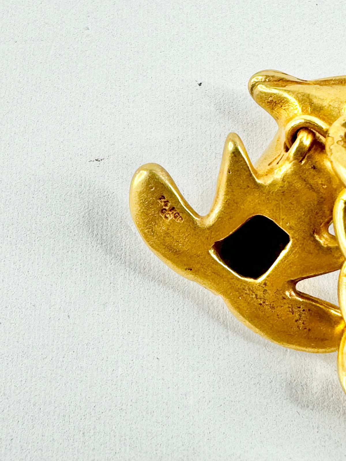24ct Gold Plated Frog Key Ring