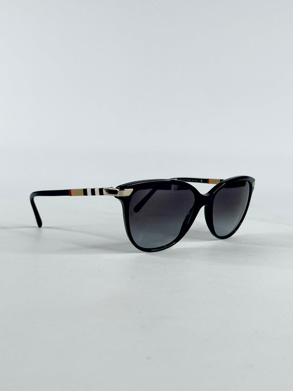 Burberry Squared Check Block Black Gradient Sunglasses