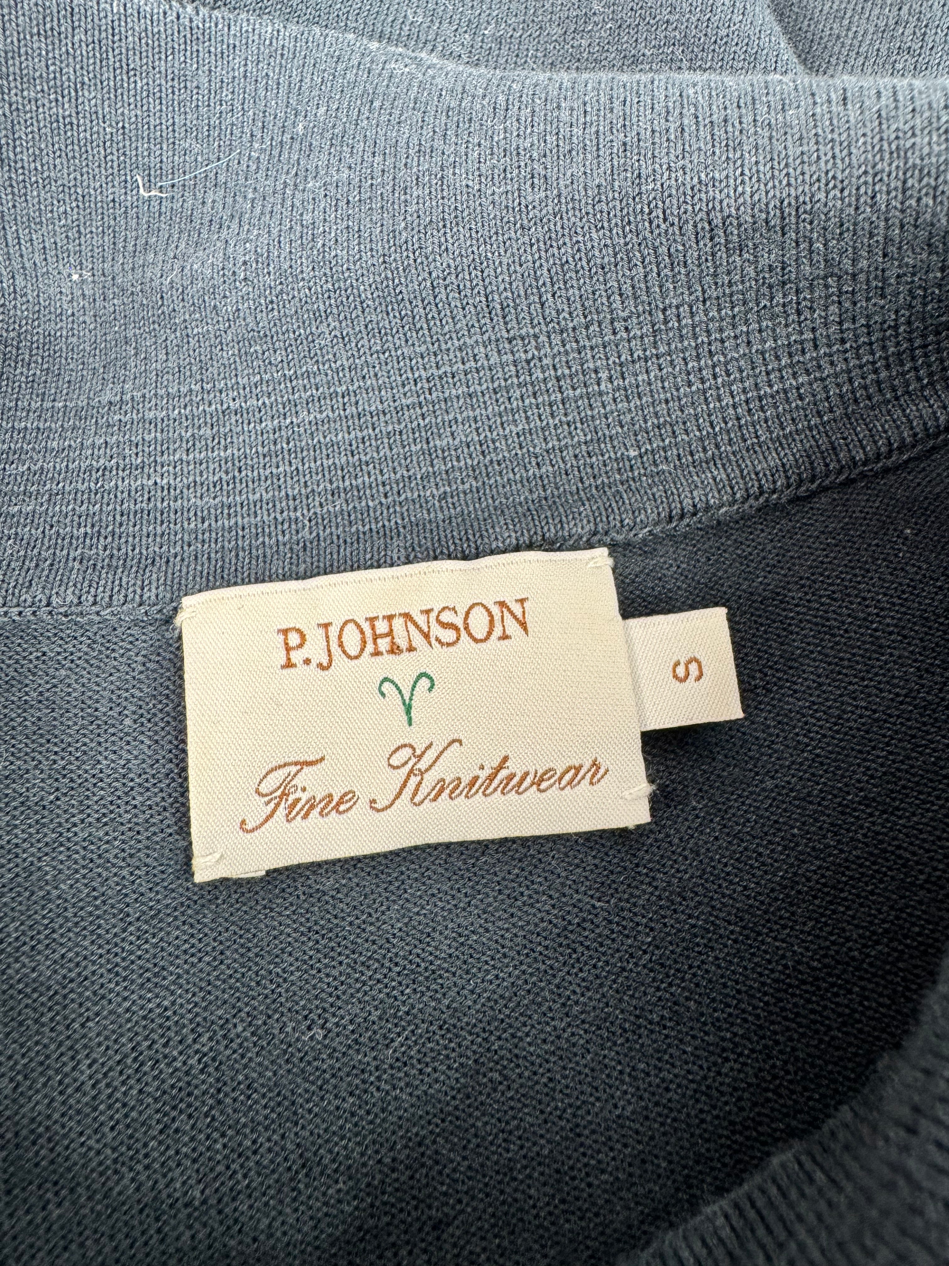 P Johnson Navy Cotton T-Shirt - AU8