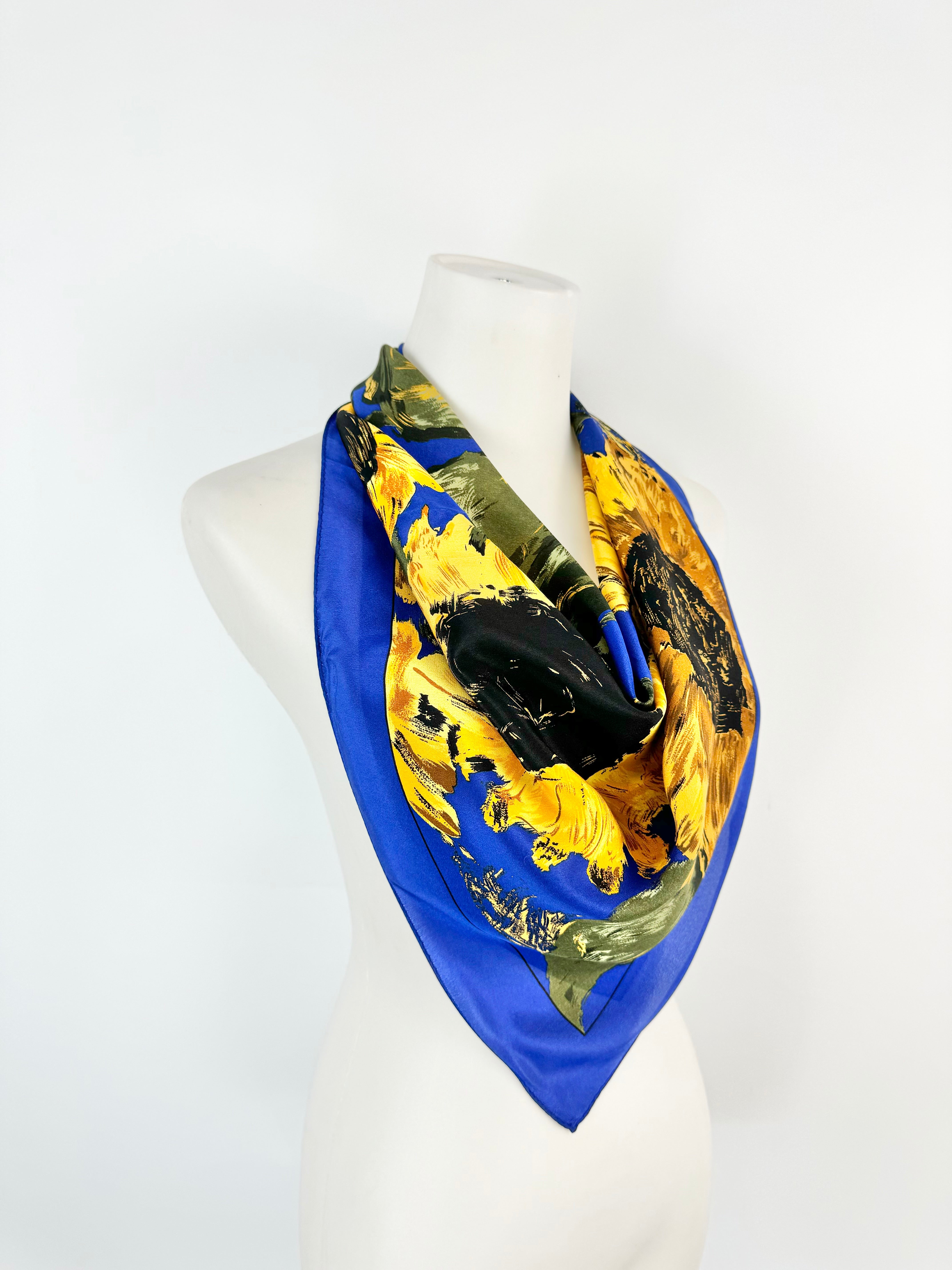 Vintage Metropolitan Museum of Art Impressionist Sunflowers Scarf