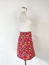 Yevu Fuchsia Pink Pencil Skirt - AU10