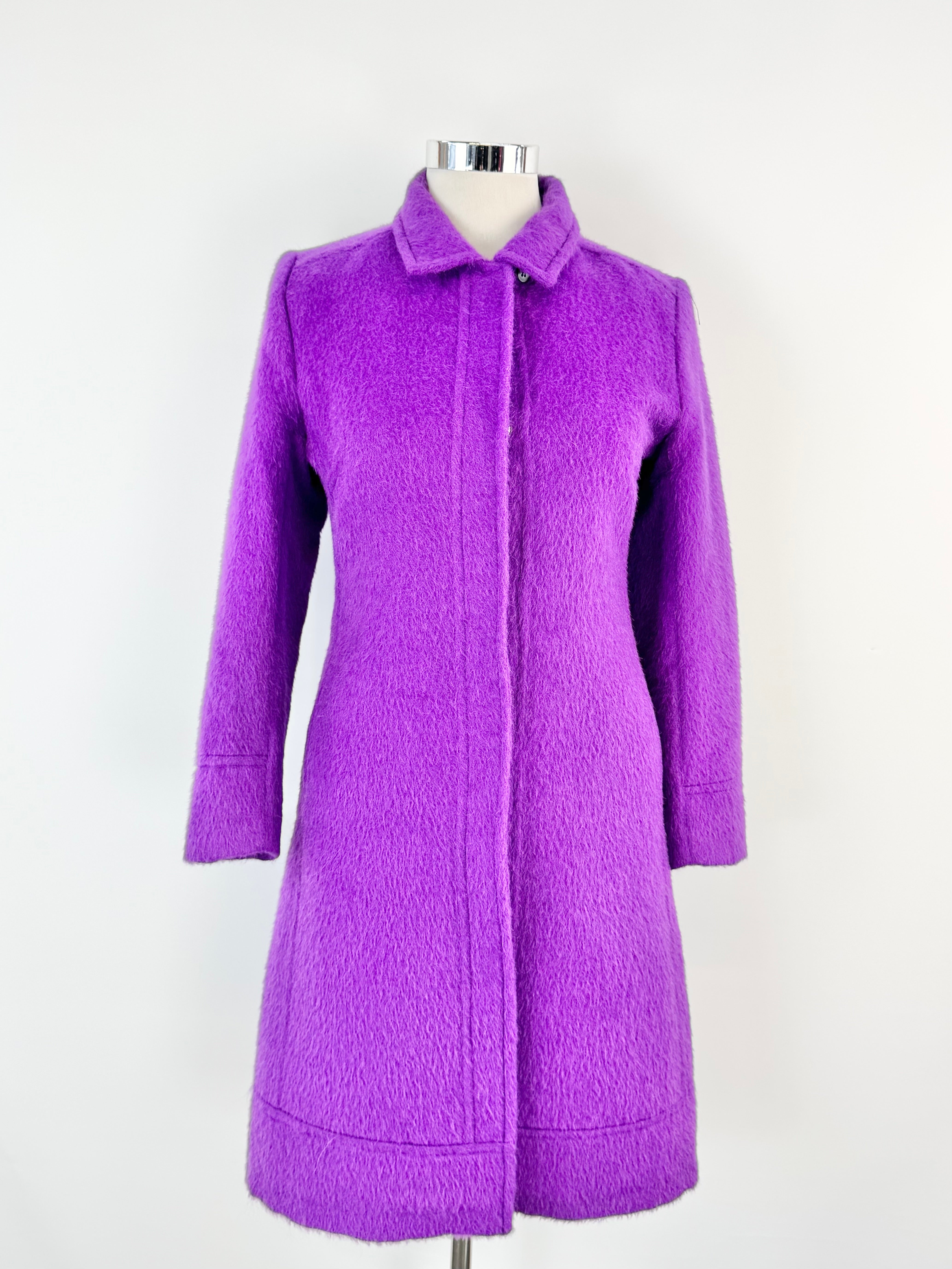 Ink Violet Wool Coat - AU12