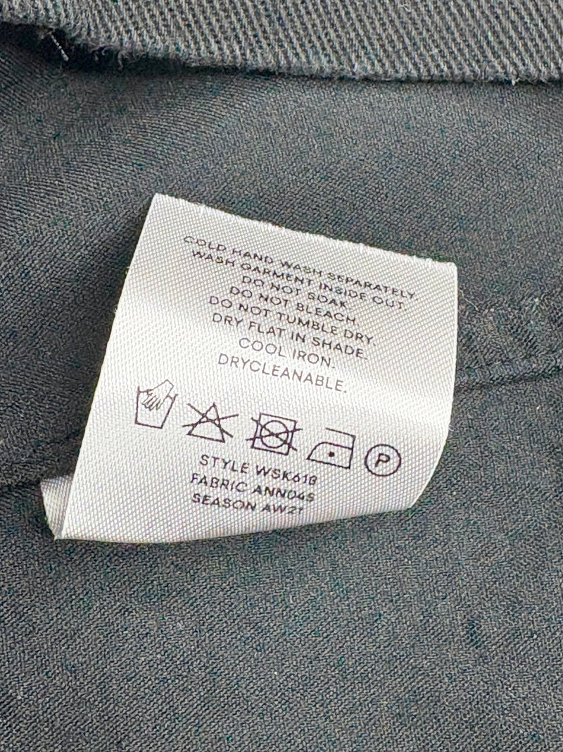 Oroton Black Denim Wrap Skirt - AU8