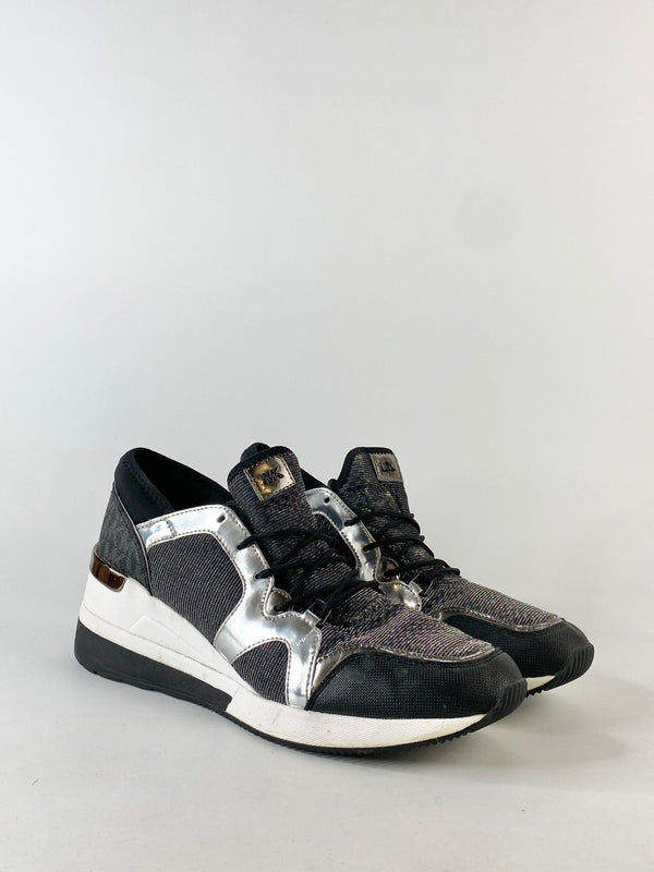 Michael Kors Silver Lurex Sneakers - EU40