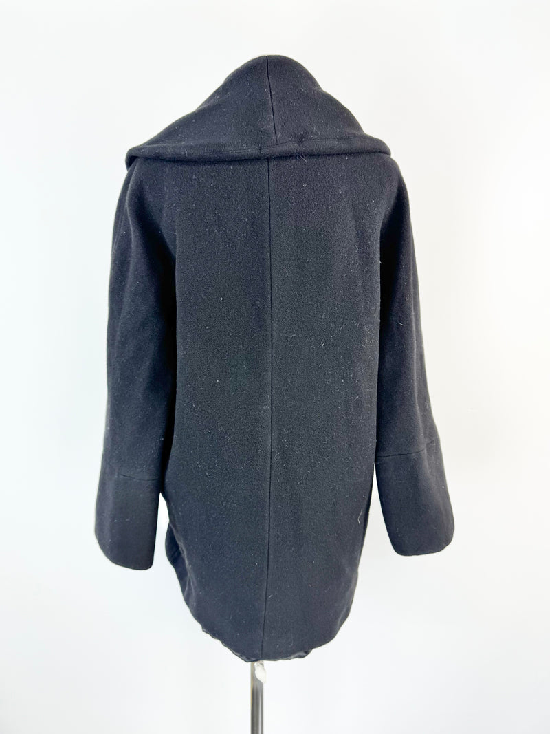 Altro by Digbys Black Wool Blend Coat - AU8/10