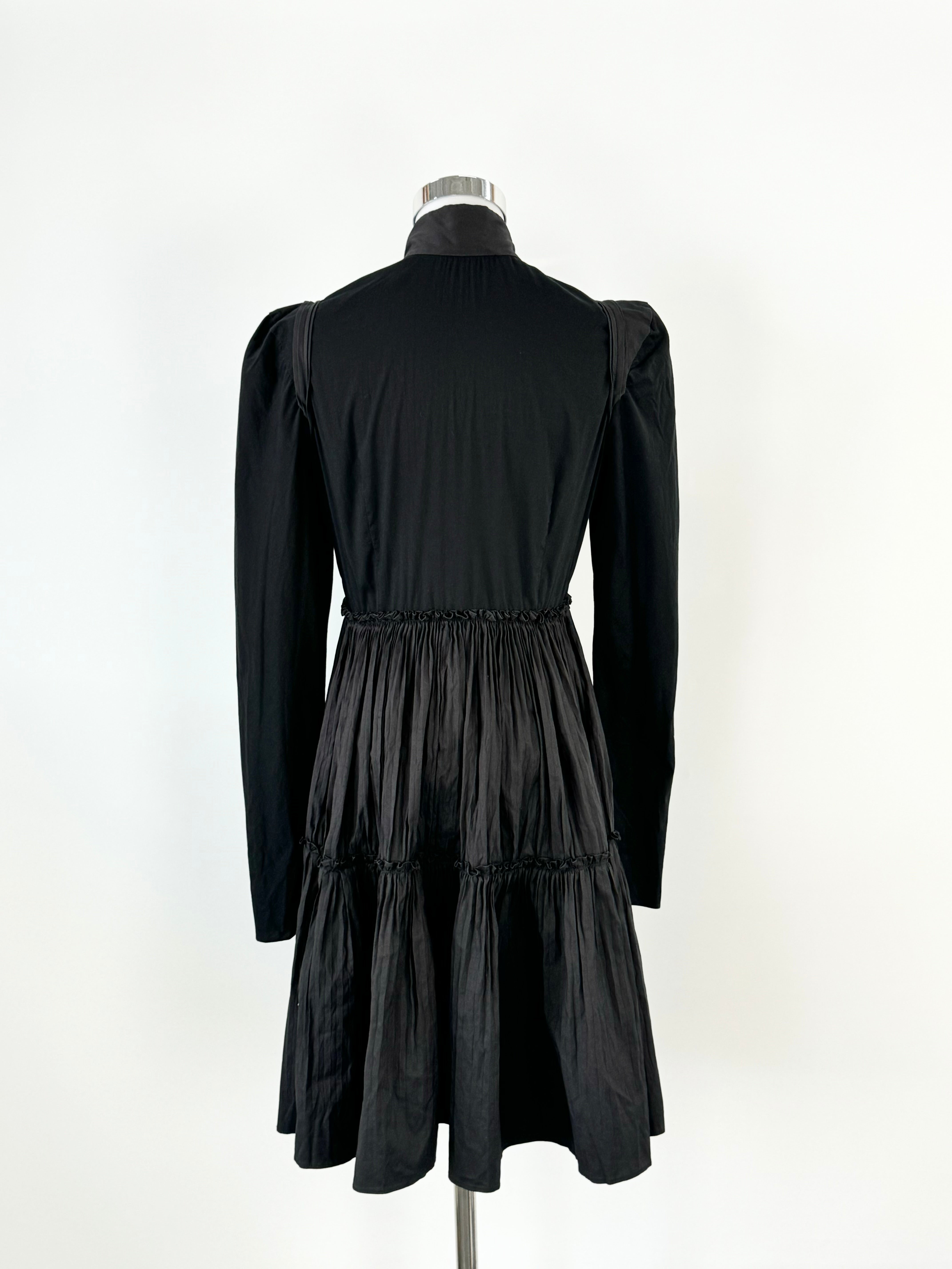Willlow Black 'Shibori Pleats' Dress - AU10