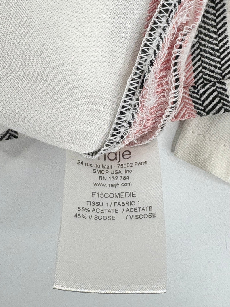 Maje White Striped Tunic - AU8
