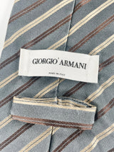 Giorgio Armani Spruce Striped Silk Tie