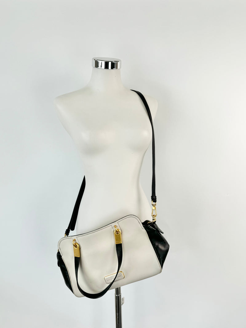 Marc by Marc Jacobs Cement & Black Cross Body Bag