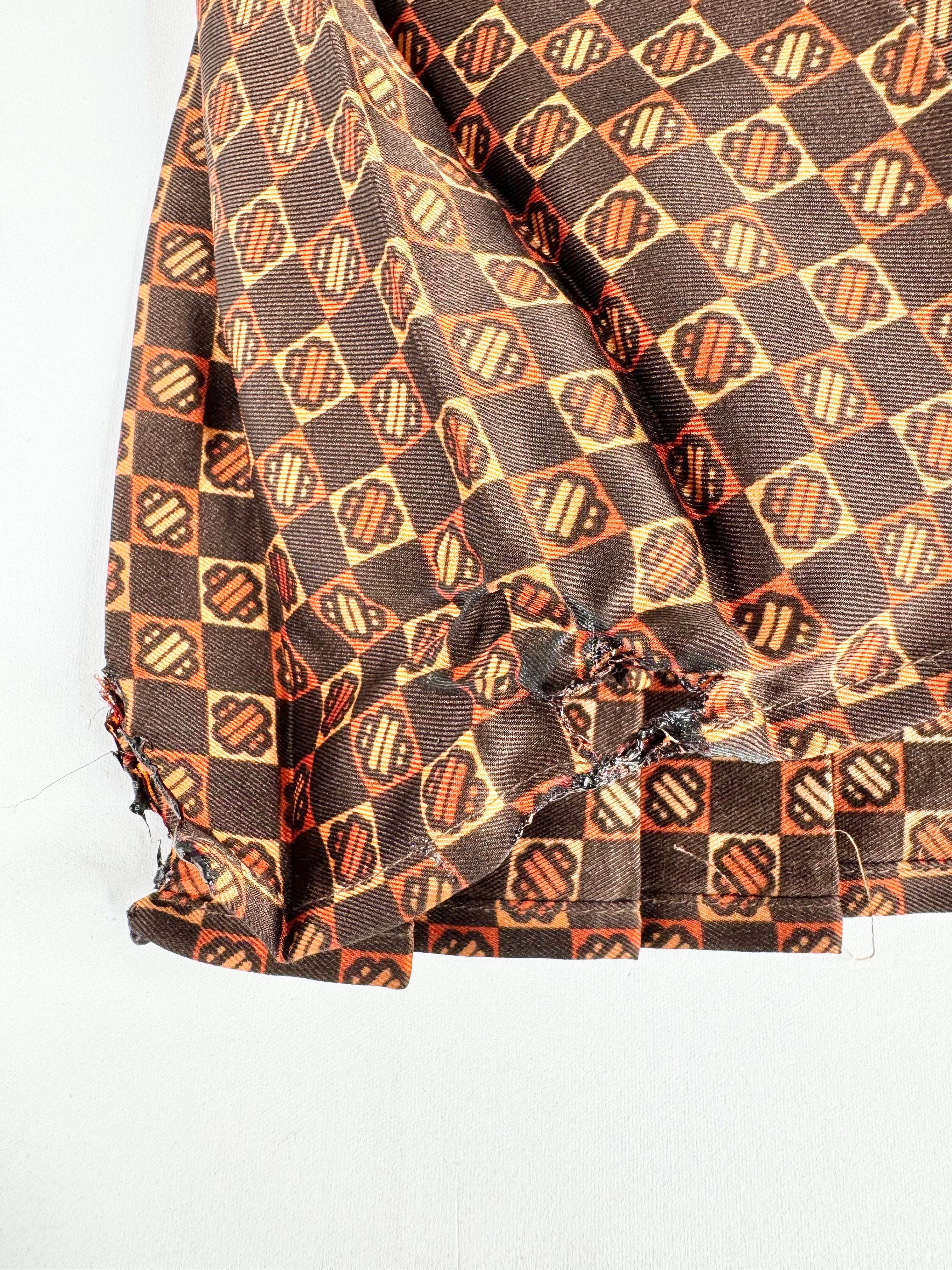 Maje Retro Patterned Mini Shirt Dress - AU10