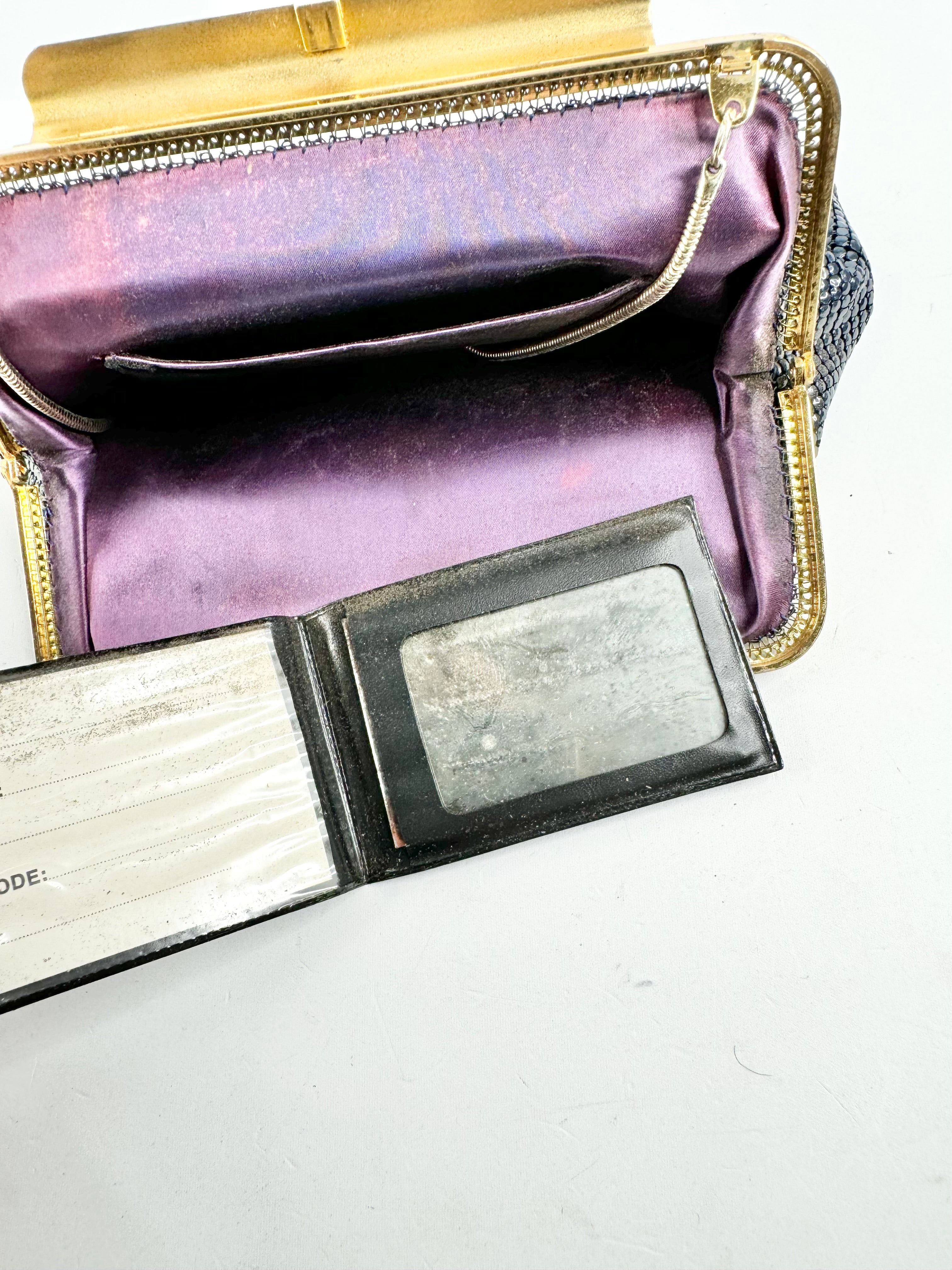 Vintage 80s Midnight Glomesh Bag