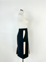 By Malene Birger Black & Ivory Pencil Skirt - AU10