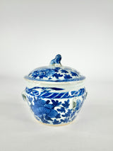 Antique Blue & White Fu Dog Ginger Jar