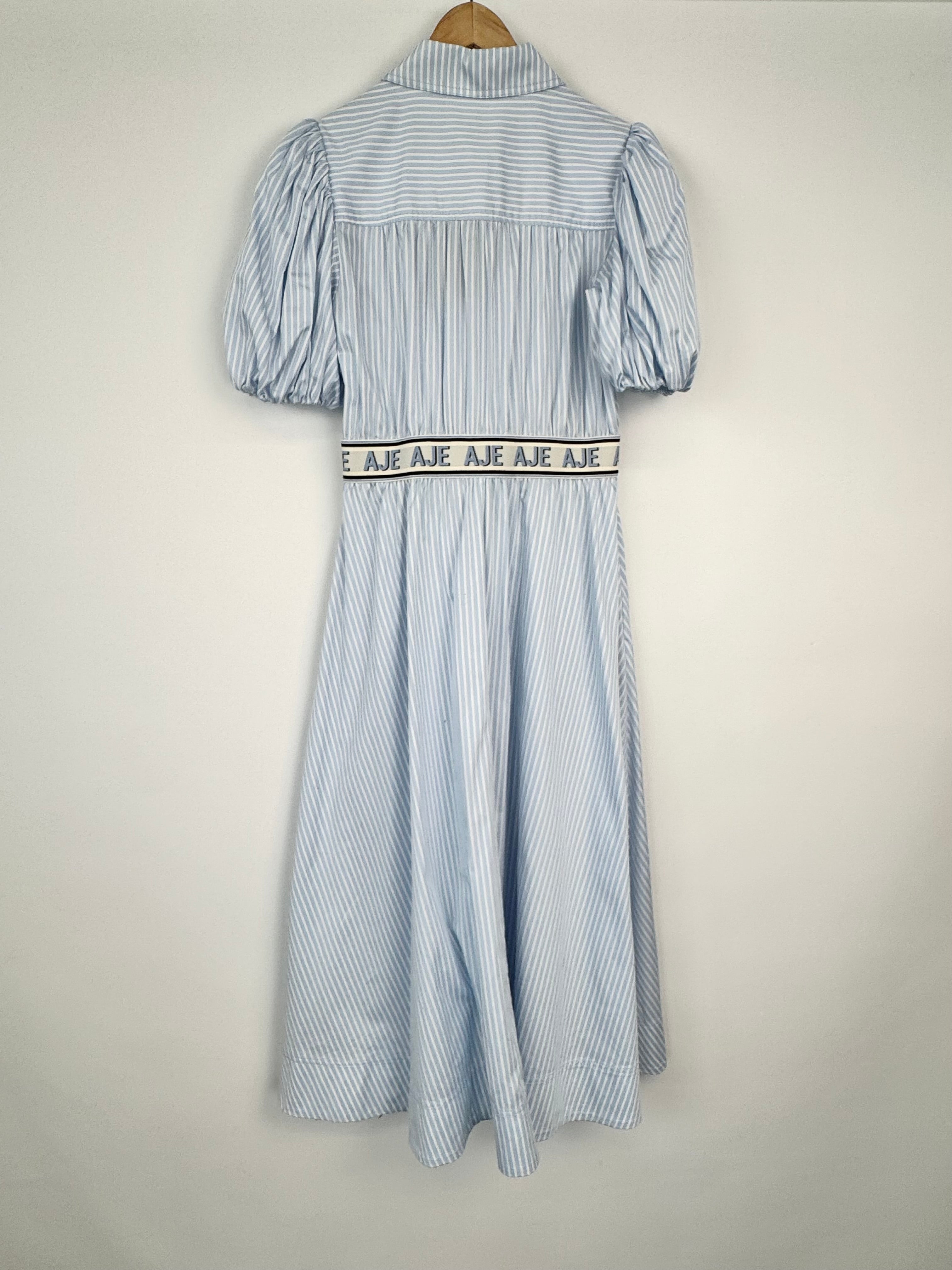 Aje Muted Sky 'Harling Logo' Midi Dress NWT - AU10