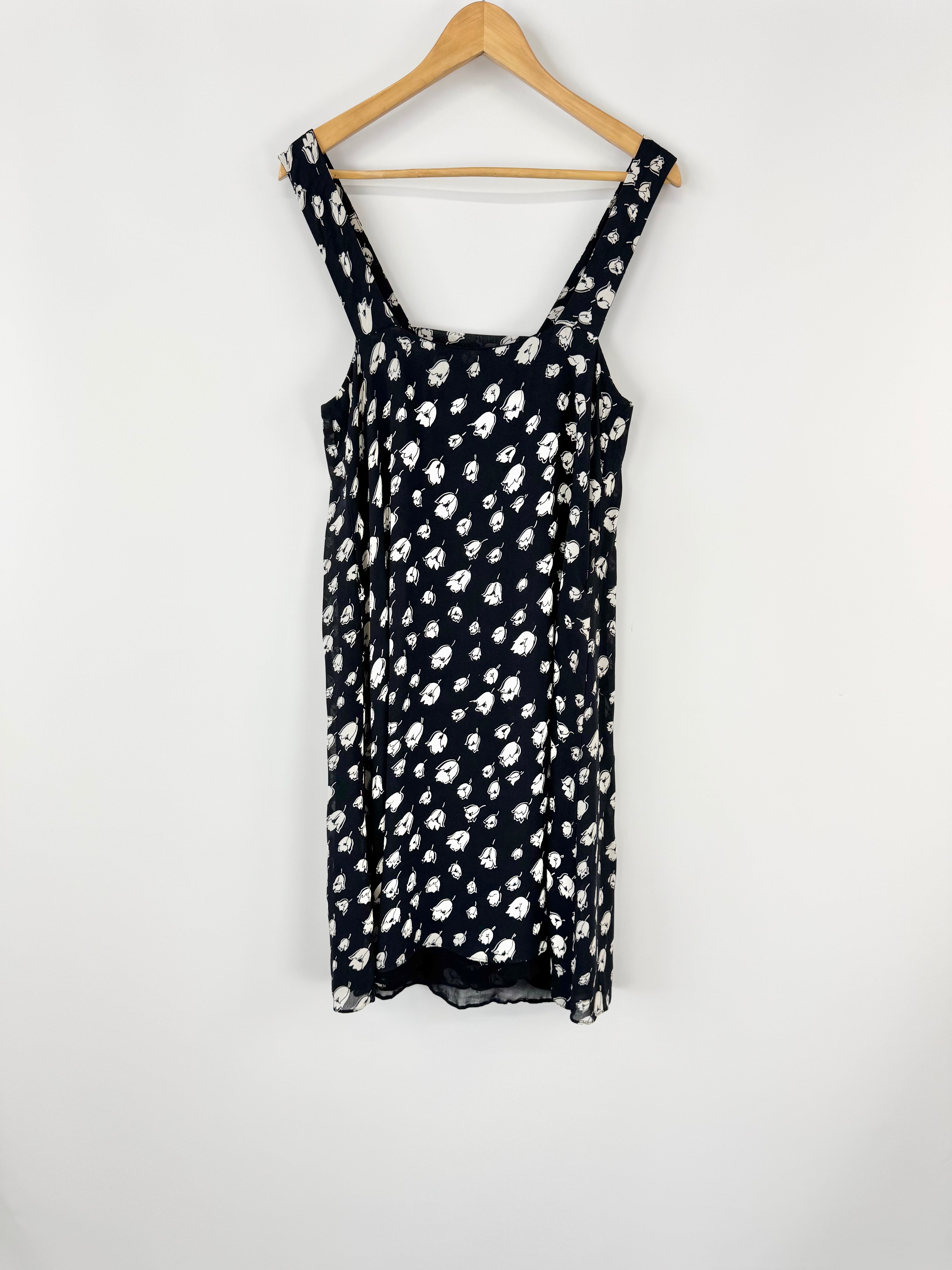 Scanlan Theodore Black & White Floral Dress - AU12