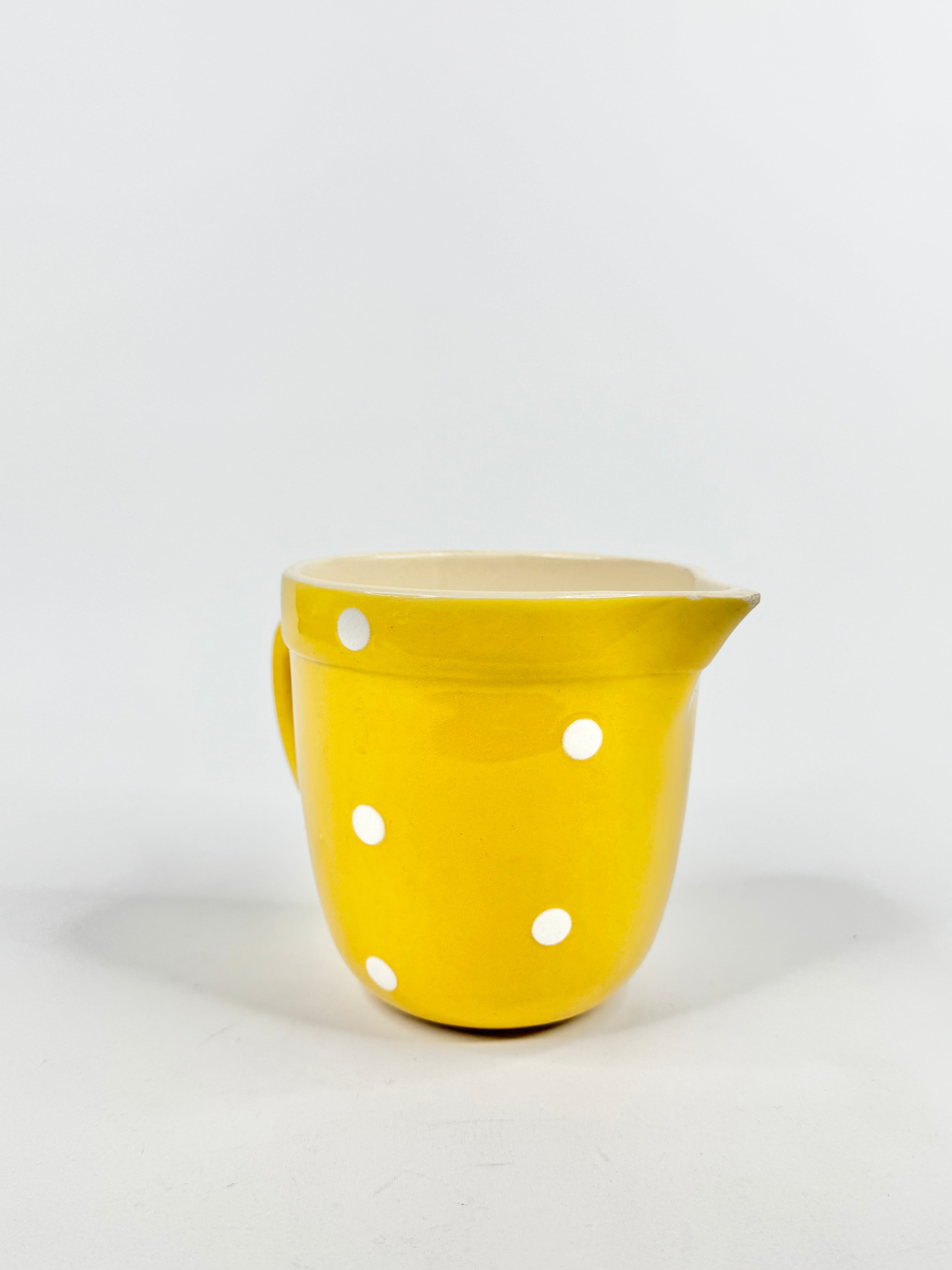 Vintage Diana Nitawear Sunflower Yellow Dotted Jug