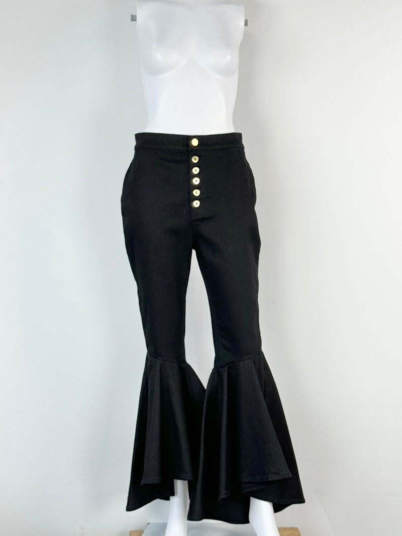 Ellery Black Bell Bottom Jeans - 27