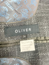 Oliver Charcoal Striped Blazer - S/M