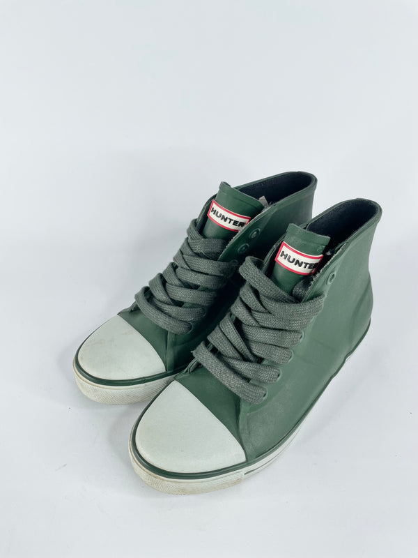 Hunter Forest Green 'Millbank' High-Top Sneakers - EU35/36