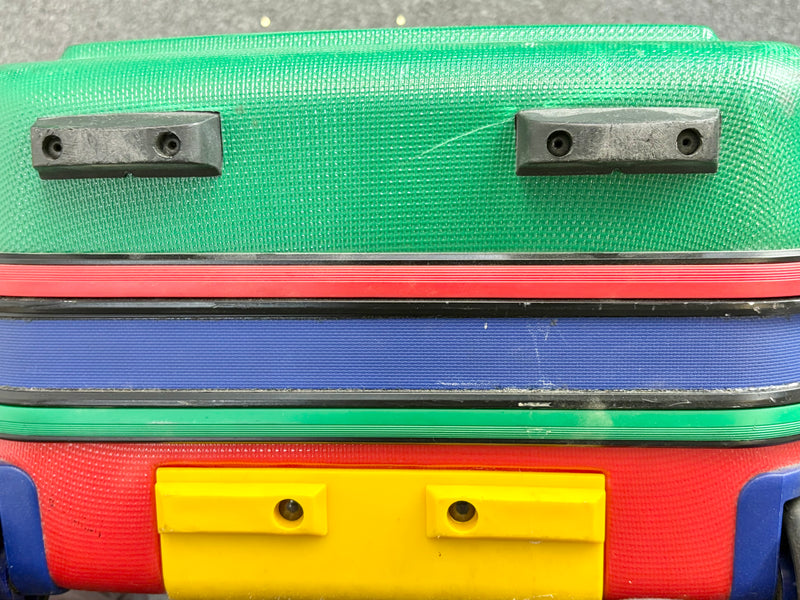Vintage 90s UCB Hard Shell Multicolour Carry On Suitcase