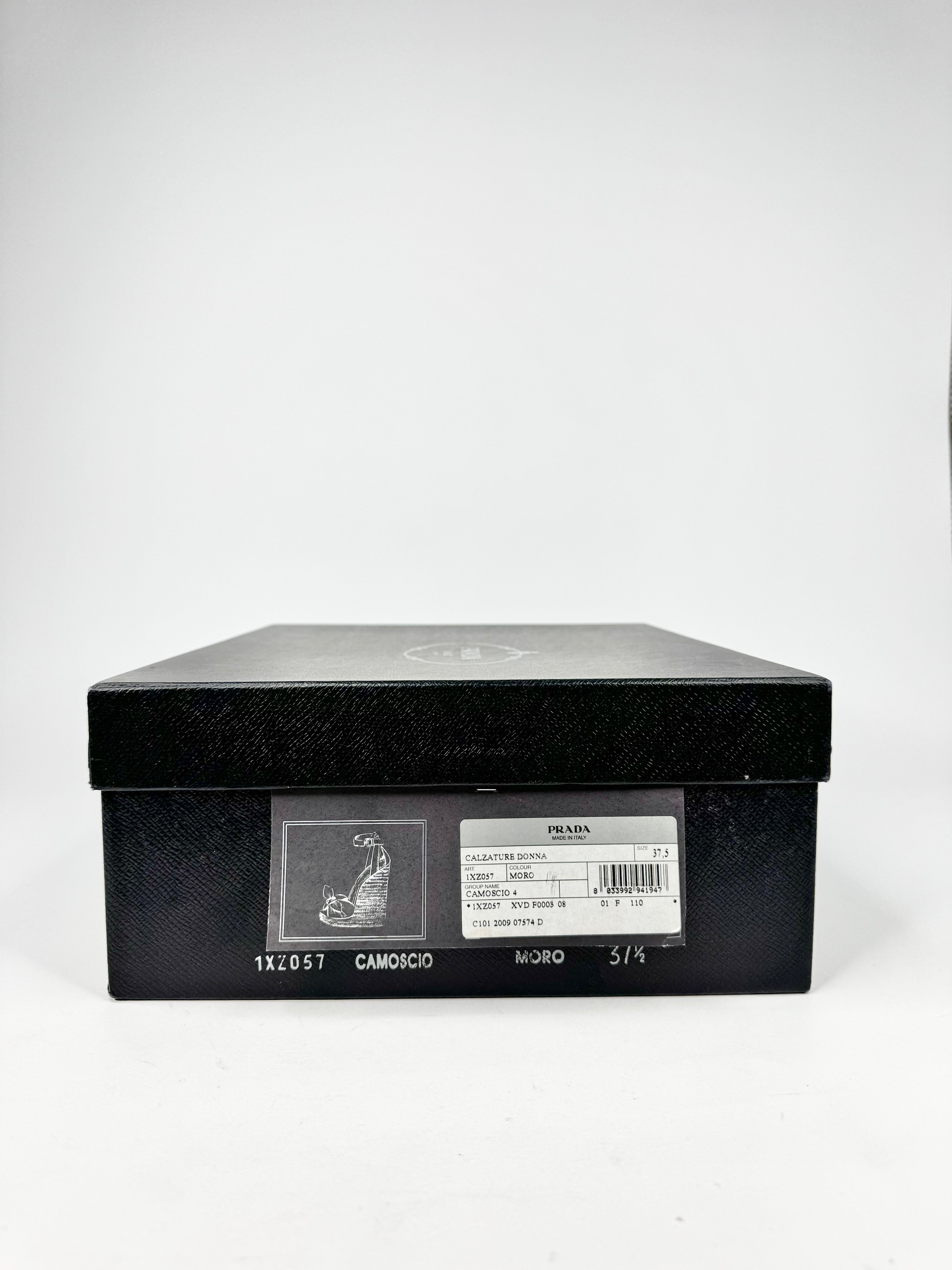 Prada 'Calzature Donna' Deep Brown Espadrilles - EU37.5