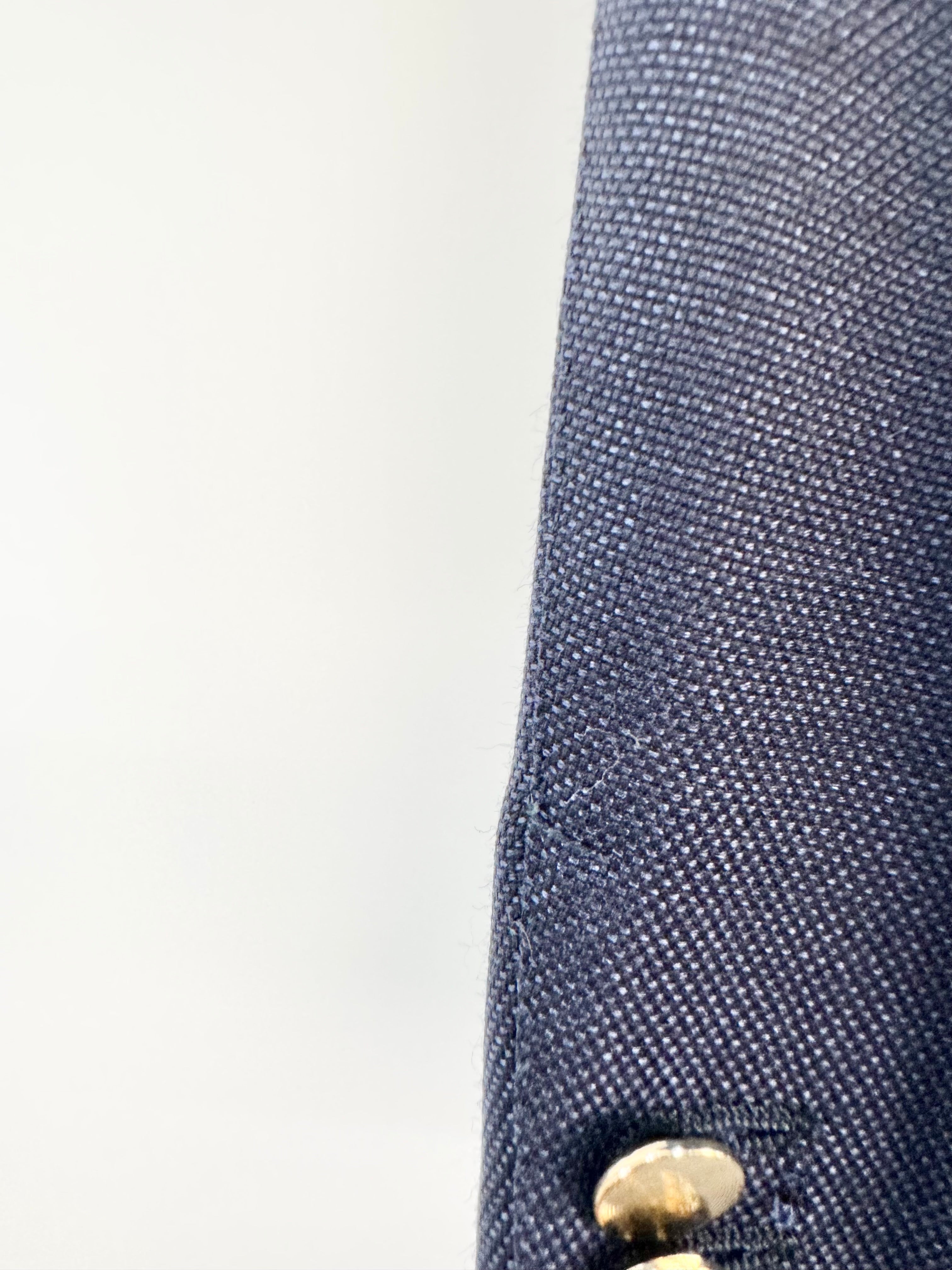 Tom Ford Single Breasted Indigo Wool, Mohair & Silk Blazer - 48R