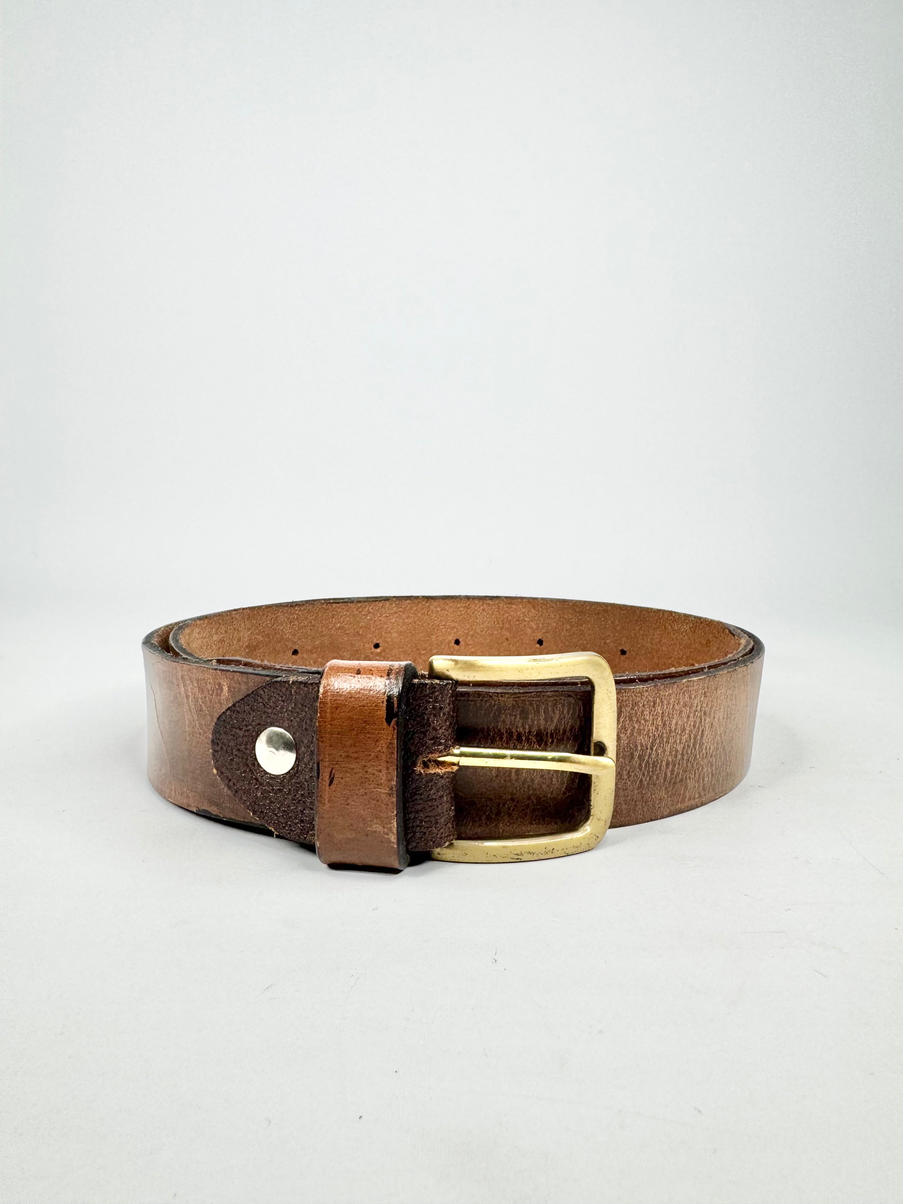 MFW Italian Brown Leather Belt