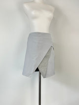 Dion Lee Stone Grey Layered Mini Skirt - AU10